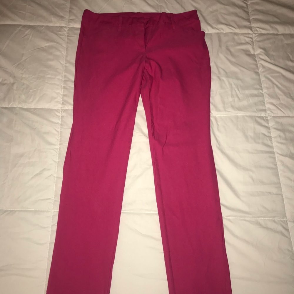 BCX - stretchy pink ankle pants size 9